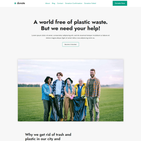 Donate - Website Builder For WordPress