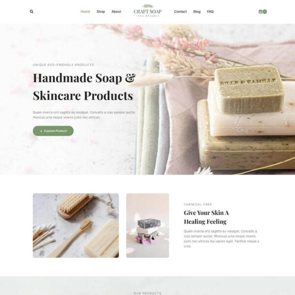 Craft Soap - Website Builder For WordPress & WooCommerce